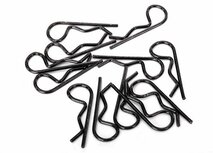 Body clips, black (12) (standard size), TRX1834A