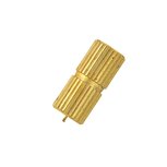 Raboesh koppelstuk messing