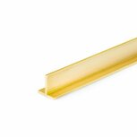 T-PROFIEL MESSING 4 X 4 MM