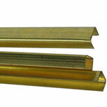 U-PROFIEL MESSING 4 X 4 MM LENGTE 1MTR