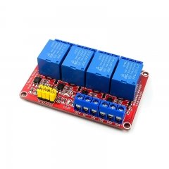 4 channel 5V relay optocoupler isolation Red board