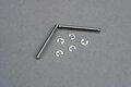 Suspension pins, 2.5x31.5mm (king pins) w/ E-clips (2) TRX3740