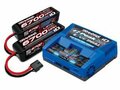 Traxxas Battery & charger completer pack (includes TRX2973 Dual iD charger (1), TRX2890X 6700mAh 14.8V 4-cell 25C LiPo battery (2)) - TRX2997